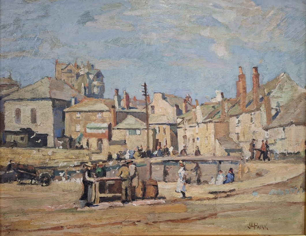 The Beachfront, St Ives by John Anthony Park which sold for £2,700 Halls Fine Art Shrewsbury